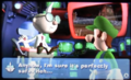 E. Gadd telling Luigi that the Old Clockworks are perfectly safe