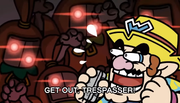 The Woods Watchers confronting Wario
