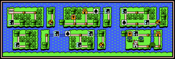 Pipe Land as it appears in Super Mario Bros. 3