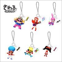 Official product photo of Takara Tomy's blind-bagged WarioWare: Touched phone charms figures