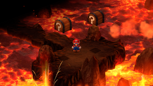 First two Treasures in Barrel Volcano of Super Mario RPG.