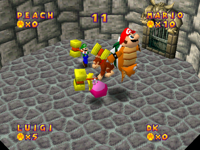 The minigame Bash 'n' Cash.