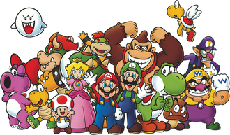 A picture on a special poster from Club Nintendo.