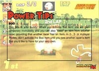 One of the Mario Kart 64 Collectible Trading Cards.