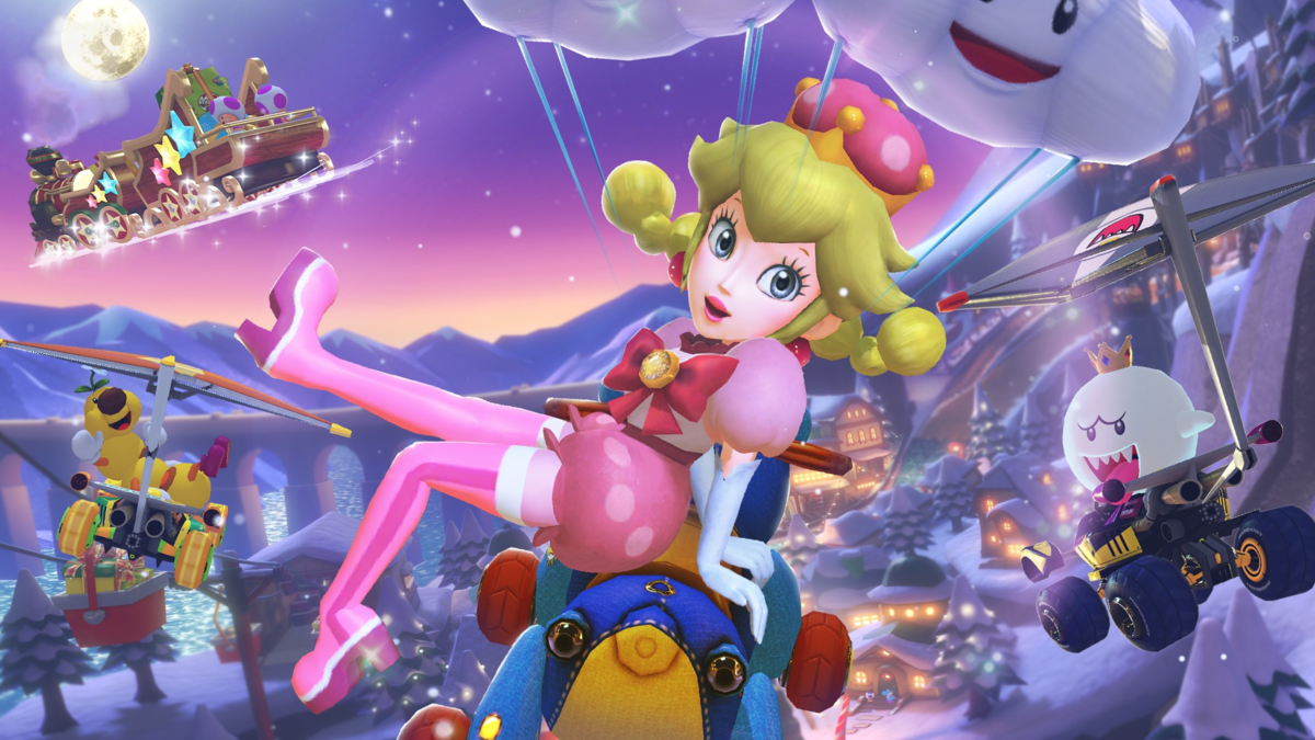 File:MK8D Peachette Biker.png - Super Mario Wiki, the Mario encyclopedia