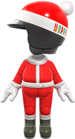 The Santa Mii Racing Suit from Mario Kart Tour