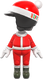 The Santa Mii Racing Suit from Mario Kart Tour