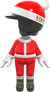 The Santa Mii Racing Suit from Mario Kart Tour