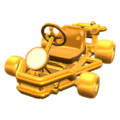 Gold Tires (Super Mario Kart) on the Gold Pipe Frame