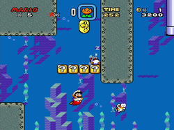 The image for "Underwater BGM" from Super Mario World on Nintendo Music.