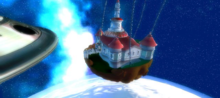 Peach's Castle in Super Mario Galaxy