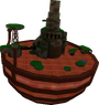 Earlier design of a Buoy Base Galaxy from Super Mario Galaxy.