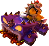 Artwork of Bowser in the Koopa Chase, from Super Mario 3D World
