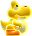 Glowing Baby Yoshis - He appears on particular courses. His body glows, lighting up dark places. He can make some enemies flinch.