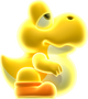 Glowing Baby Yoshi artwork from New Super Mario Bros. U