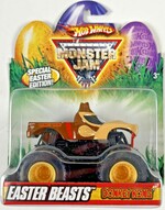 2010 carded special Easter edition Hot Wheels 1:64 scale die-cast of the Donkey Kong monster truck