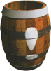 Artwork of an Invincibility Barrel from Donkey Kong Country 2: Diddy's Kong Quest, also used for Donkey Kong Country 3: Dixie Kong's Double Trouble!