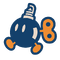 A sticker in Mario Kart World