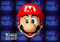 The title screen with Mario's face in Super Mario 64.