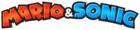 The current logo of the  Mario & Sonic series.