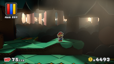 Location of the 14th hidden block in Paper Mario: Color Splash, not revealed.