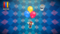 Mario squeezes the Balloons.