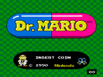 The title screen for Vs. Dr. Mario.
