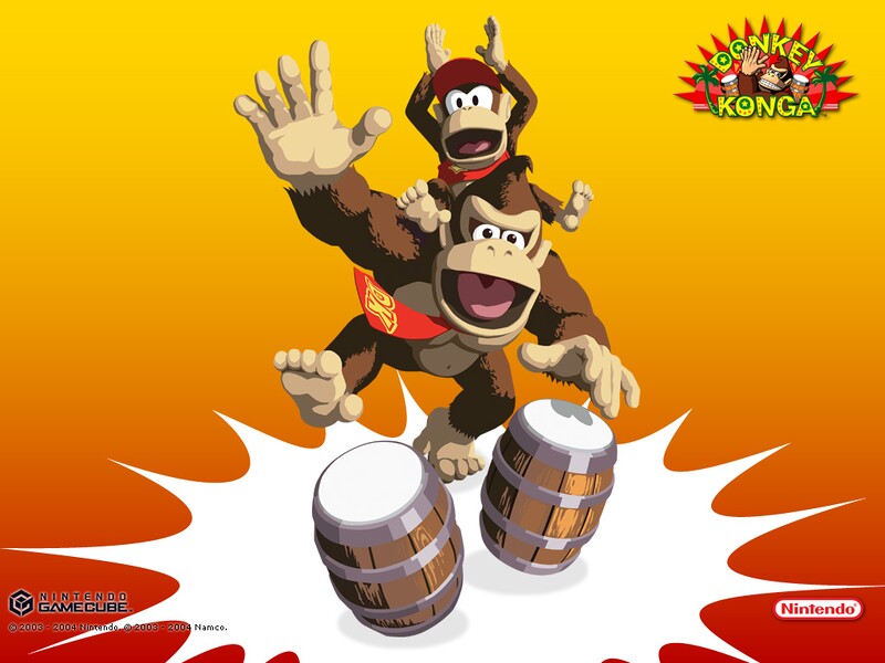 File:Donkey Konga wallpaper 2.jpg