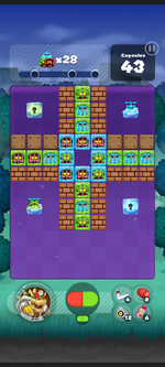 Stage 143 from Dr. Mario World