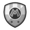 Metal Mario's emblem from soccer from Mario Sports Superstars