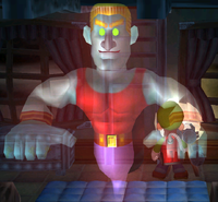 Screenshot of Biff Atlas from Luigi's Mansion