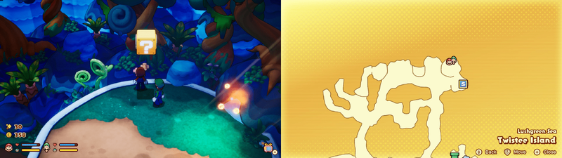 Sixth ? block in Twistee Island from Mario & Luigi: Brothership