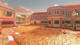 View of the town in Wii Daisy Circuit