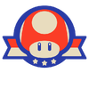 A sticker from Mario Kart World