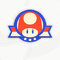 A sticker in Mario Kart World