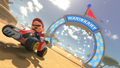 Mario passing through a P Switch mission goal
