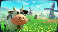 The icon for Moo Moo Meadows Mario Kart World.