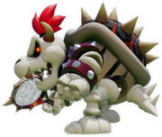 Artwork of Dry Bowser from Mario Tennis Fever