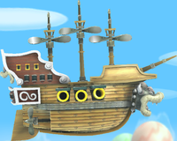 Airship found in the introduction before World 1-1.