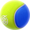 Tennis ball item sticker for the Nintendo Switch Sports trophy in the Trophy Creator application