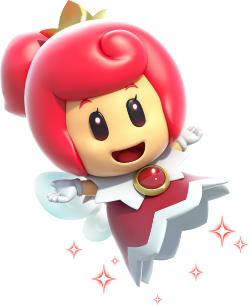 File:Red Fairy Artwork - Super Mario 3D World.png