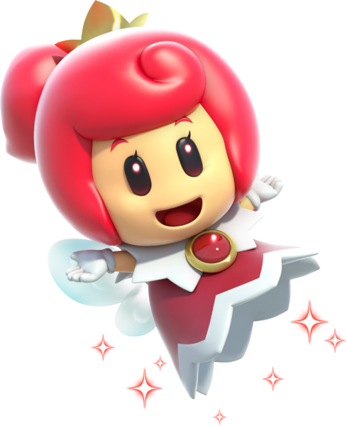 File:Red Fairy Artwork - Super Mario 3D World.png