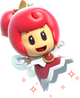 Artwork of the Red Sprixie Princess from Super Mario 3D World.