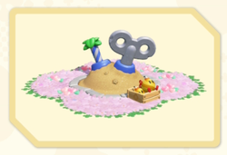 Menu Icon of the Twin Hearts Bloom Garden (Courtyard) decoration in Super Mario Bros. Wonder – Nintendo Switch 2 Edition + Meetup in Bellabel Park.