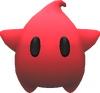 Rendered model of a red Luma from Super Mario Galaxy.