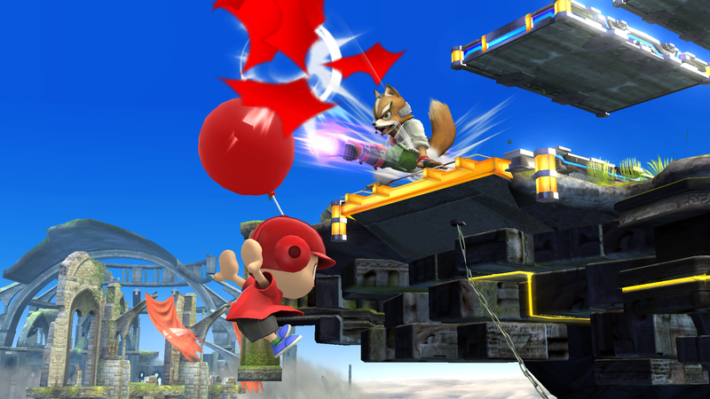 File:SSB4 Wii U - Villager Balloons Foxy Screenshot.png