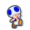 Jumping Blue Toad Standee from Super Mario Bros. Wonder