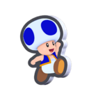 Jumping Blue Toad Standee from Super Mario Bros. Wonder