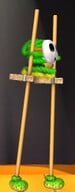 Stilt Guy on the stage of Scrapbook Theater