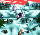 Boss level: Bleak's House The boss level, Bleak's House involves fighting a giant snowman named Bleak. It takes place at the northeast corner of the world map, appearing to give off a sinister frowning face.